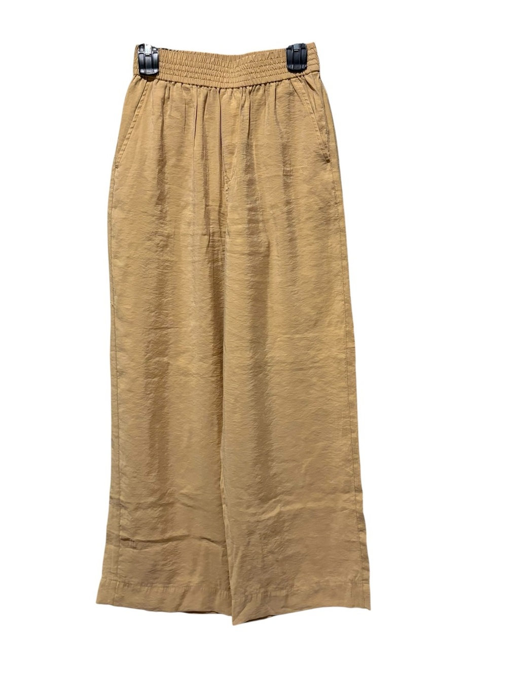 Madewell Beige Wide-Leg Elastic-Waist Pants size XS - Picture 3 of 10